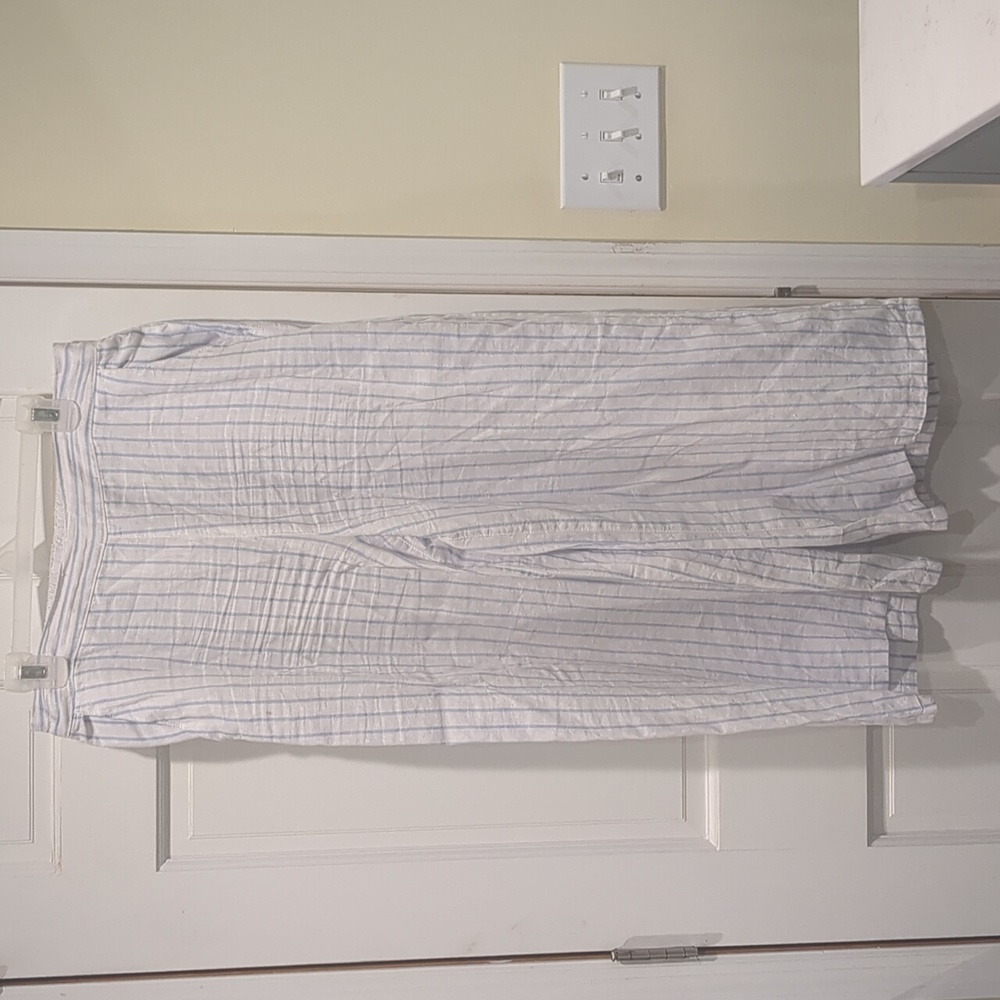 Martha Stewart Pure Linen Wide Leg Pants